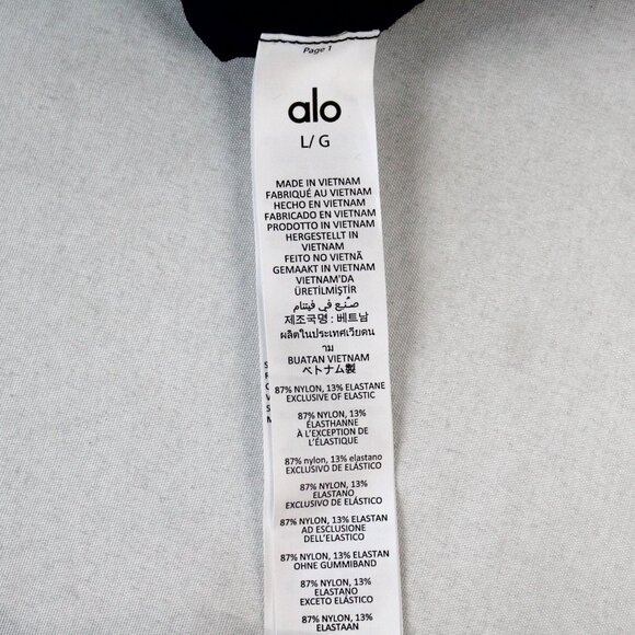 Alo Yoga Airbrush High-Waist Heart Throb Legging in Black/White Size Large - NWT - Picture 8 of 9